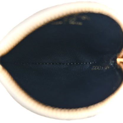 Louis Vuitton Mini Lin Croisette Round Coin Purse Blue 5 of 9