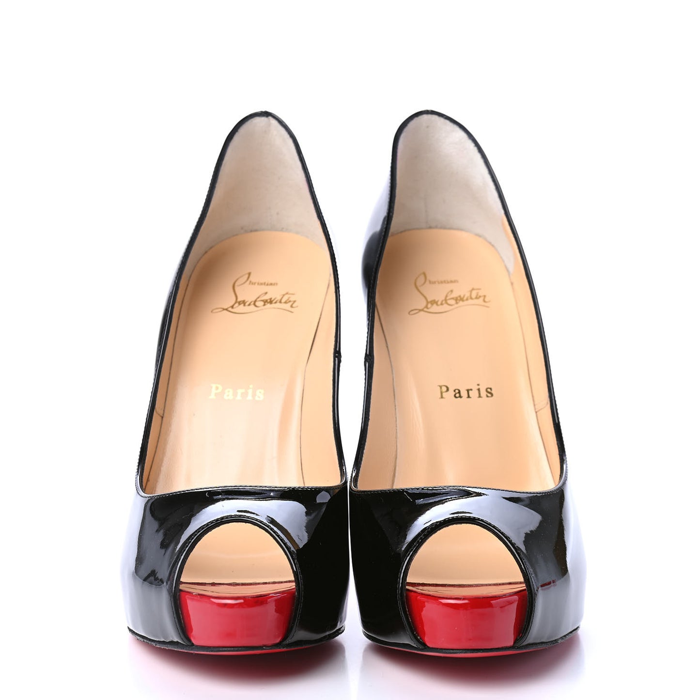 Patent New Very Prive 120 Pumps 37.5 Black Red
