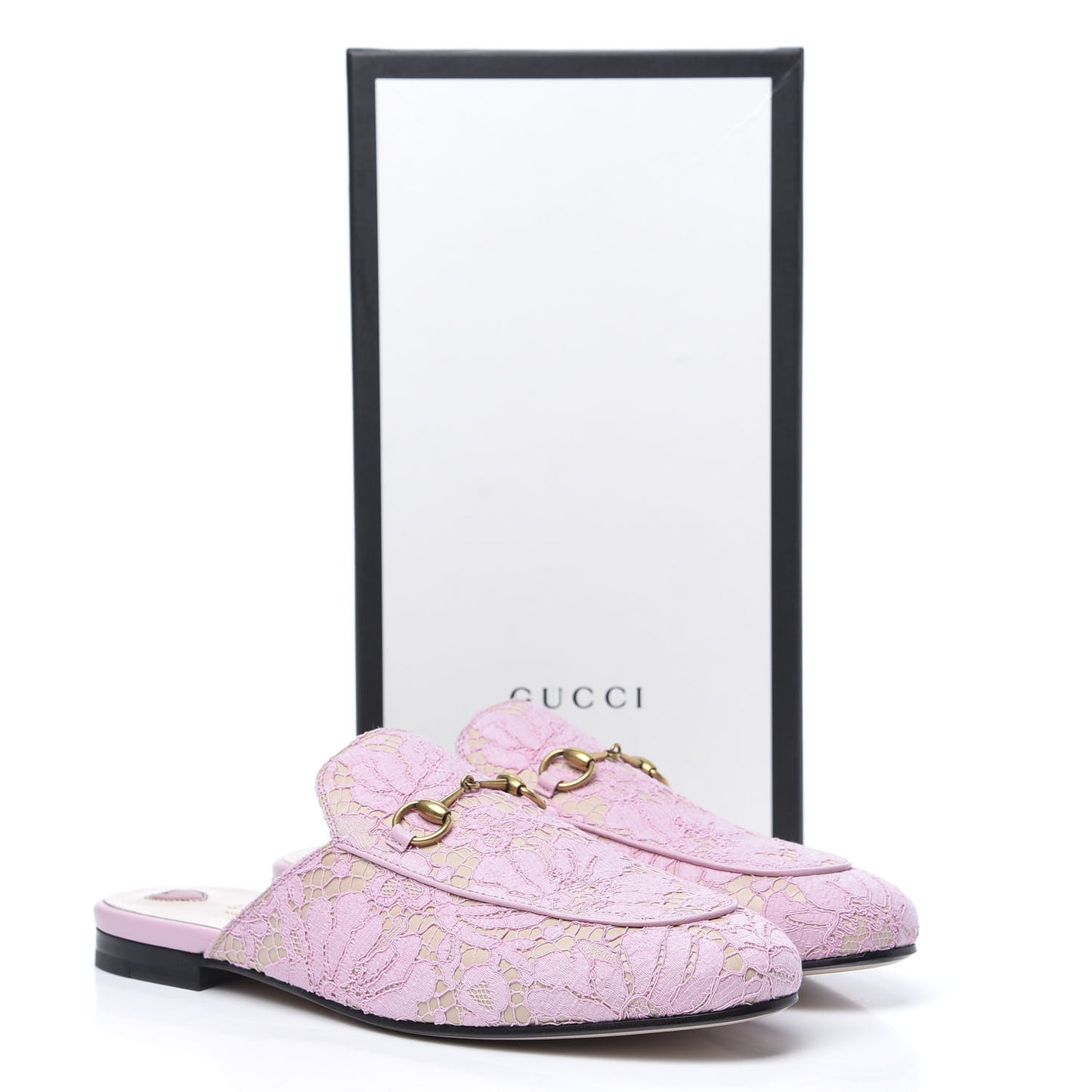 Lace Malaga Kid Womens Princetown Slippers 40.5 Sugar Pink Skin Rose