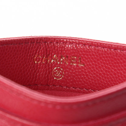 Chanel Caviar Camellia Embossed Card Holder Fuchsia 6 of 9