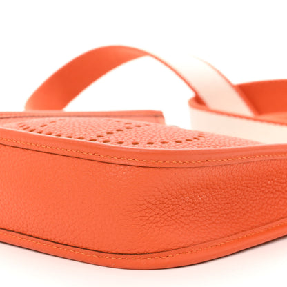 Hermes Taurillon Clemence Amazone Evelyne TPM Orange Craie 11 of 12
