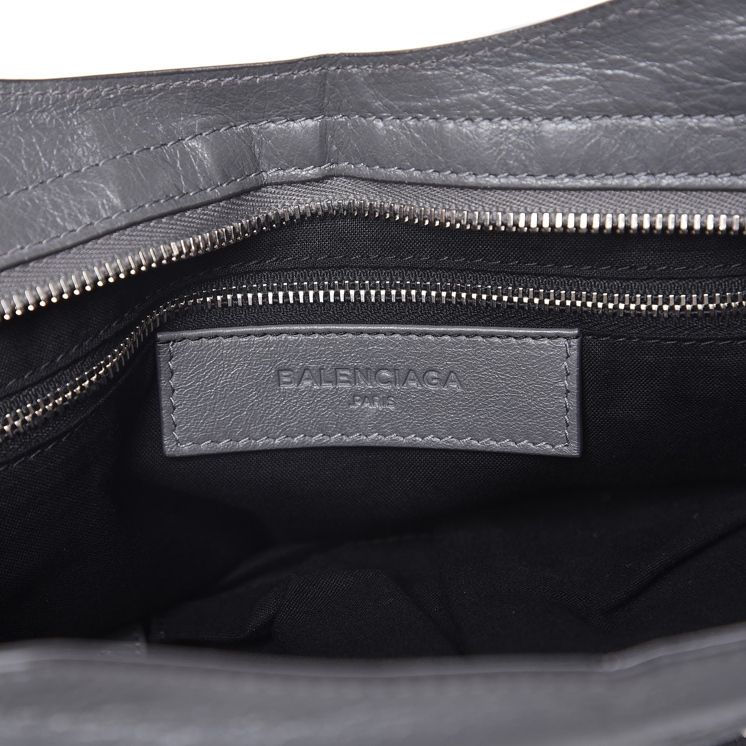 Balenciaga Chevre Silver Metallic Edge Hardware City Gris Cendre 7 of 8