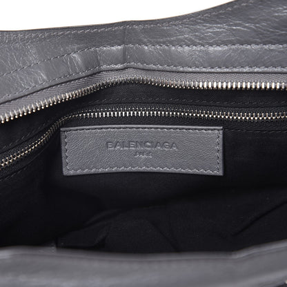 Balenciaga Chevre Silver Metallic Edge Hardware City Gris Cendre 7 of 8