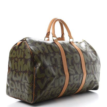 Louis Vuitton Graffiti Keepall 50 Kaki 2 of 12