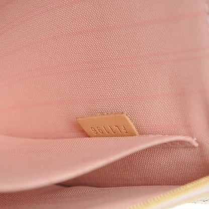Louis Vuitton Damier Azur Neverfull MM GM Pochette Rose Ballerine 7 of 7