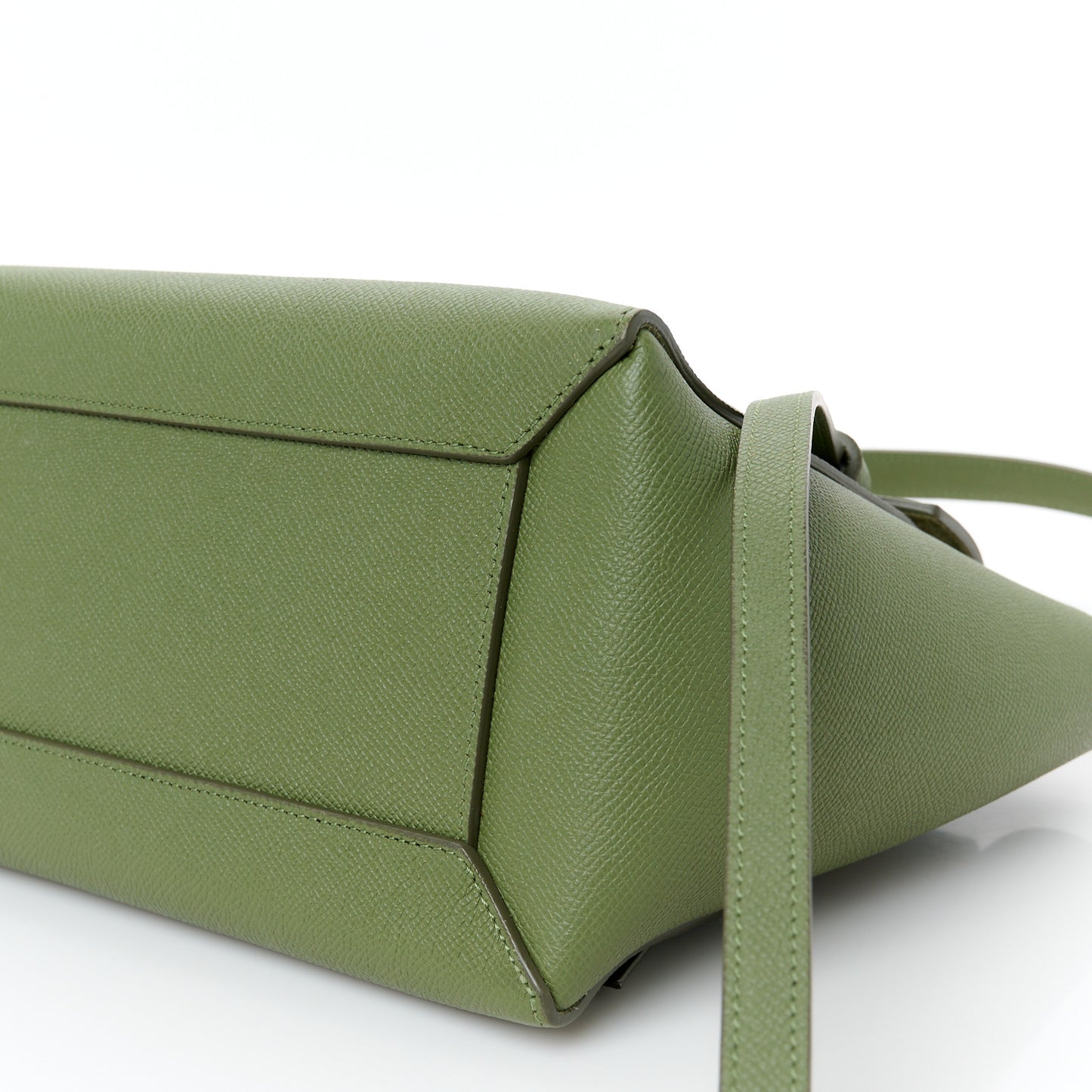 Grained Calfskin Micro Belt Bag Light Khaki