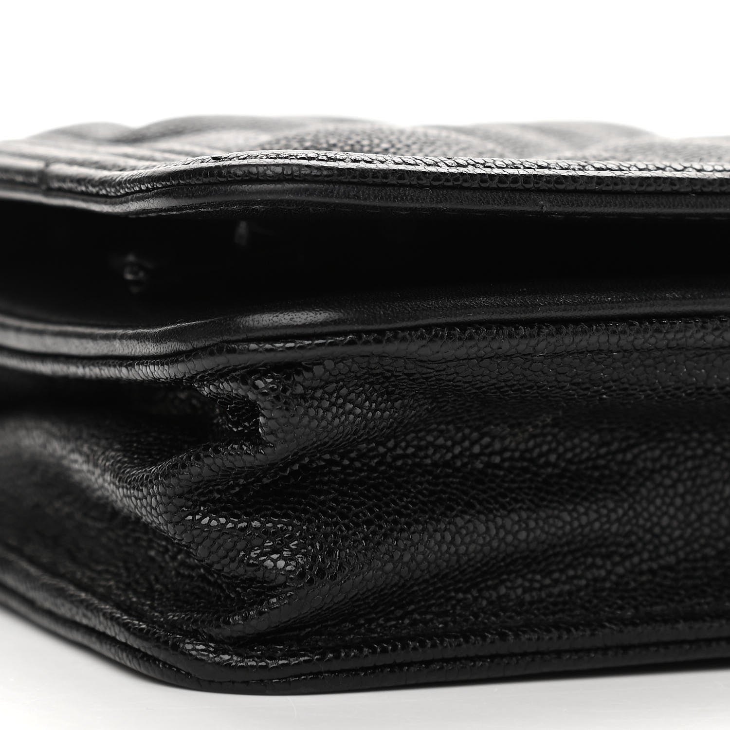 Chanel Caviar Quilted Boy Wallet On Chain WOC Black 10 of 13