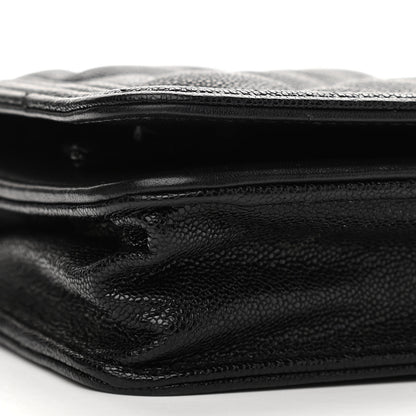 Chanel Caviar Quilted Boy Wallet On Chain WOC Black 10 of 13