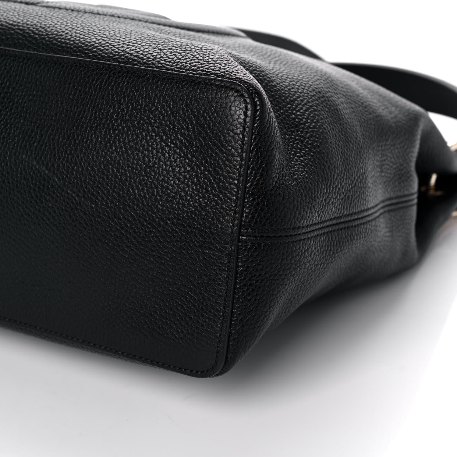 Gucci Pebbled Calfskin Large Soho Hobo Black 11 of 18