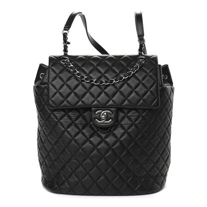 Chanel Lambskin Quilted Large Urban Spirit Backpack Black 1 of 9