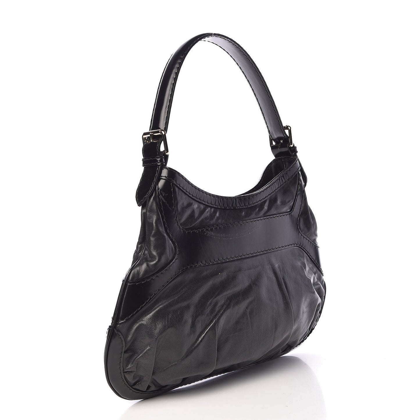 Calfskin Queen Bow Hobo Black