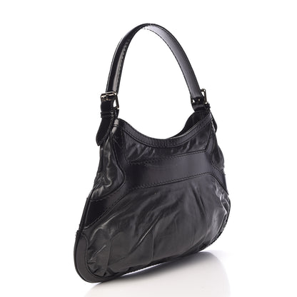 Gucci Calfskin Queen Bow Hobo Black 3 of 12
