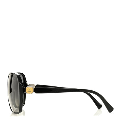 Chanel Acetate Square CC Sunglasses 5284 Black 3 of 8