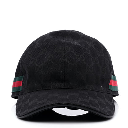 Gucci Monogram Web Baseball Hat M Black 3 of 6