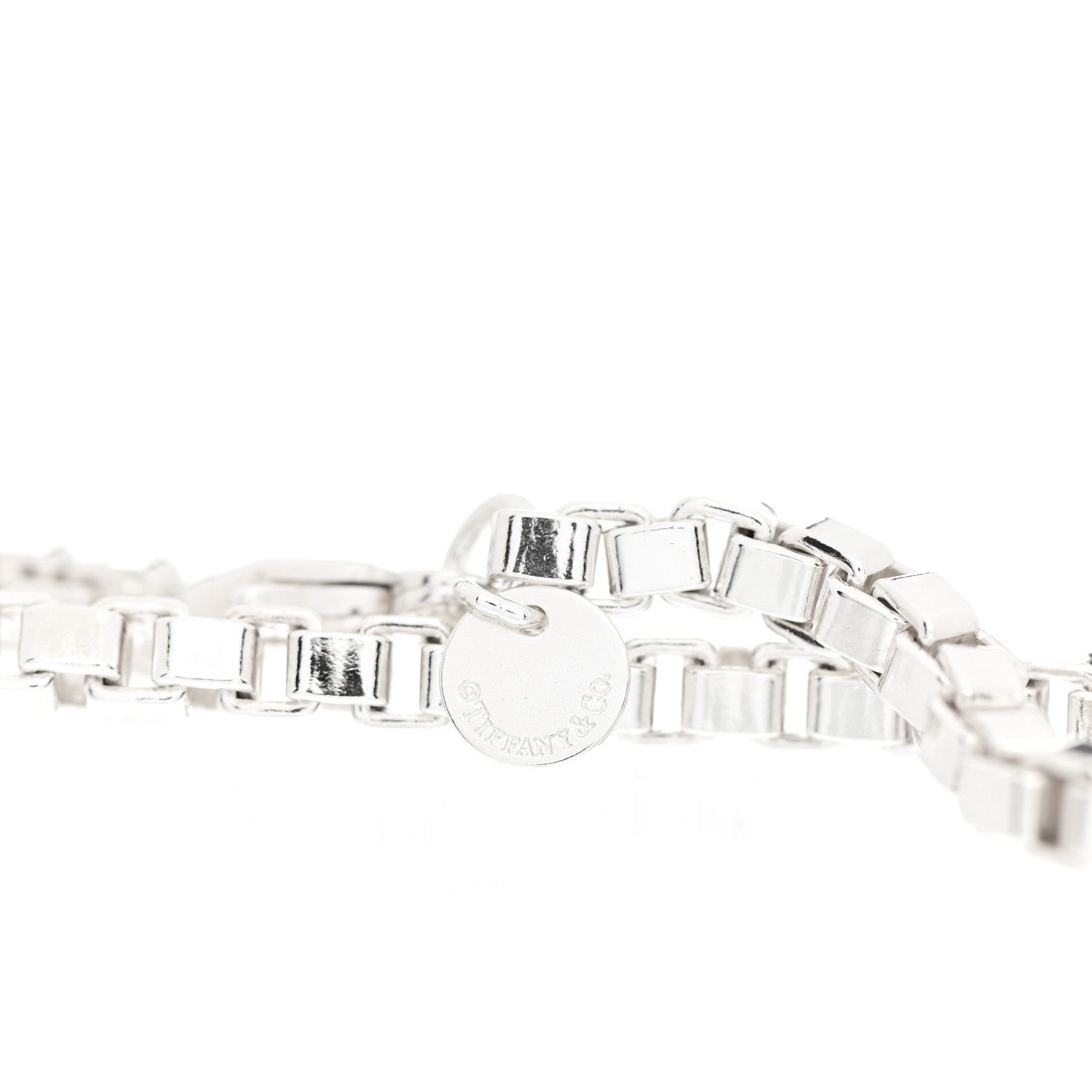 Tiffany Sterling Silver 4mm Venetian Link Bracelet 3 of 5