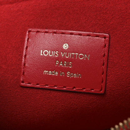 Louis Vuitton Denim Monogram Patchwork City Pouch Blue Rouge 6 of 7