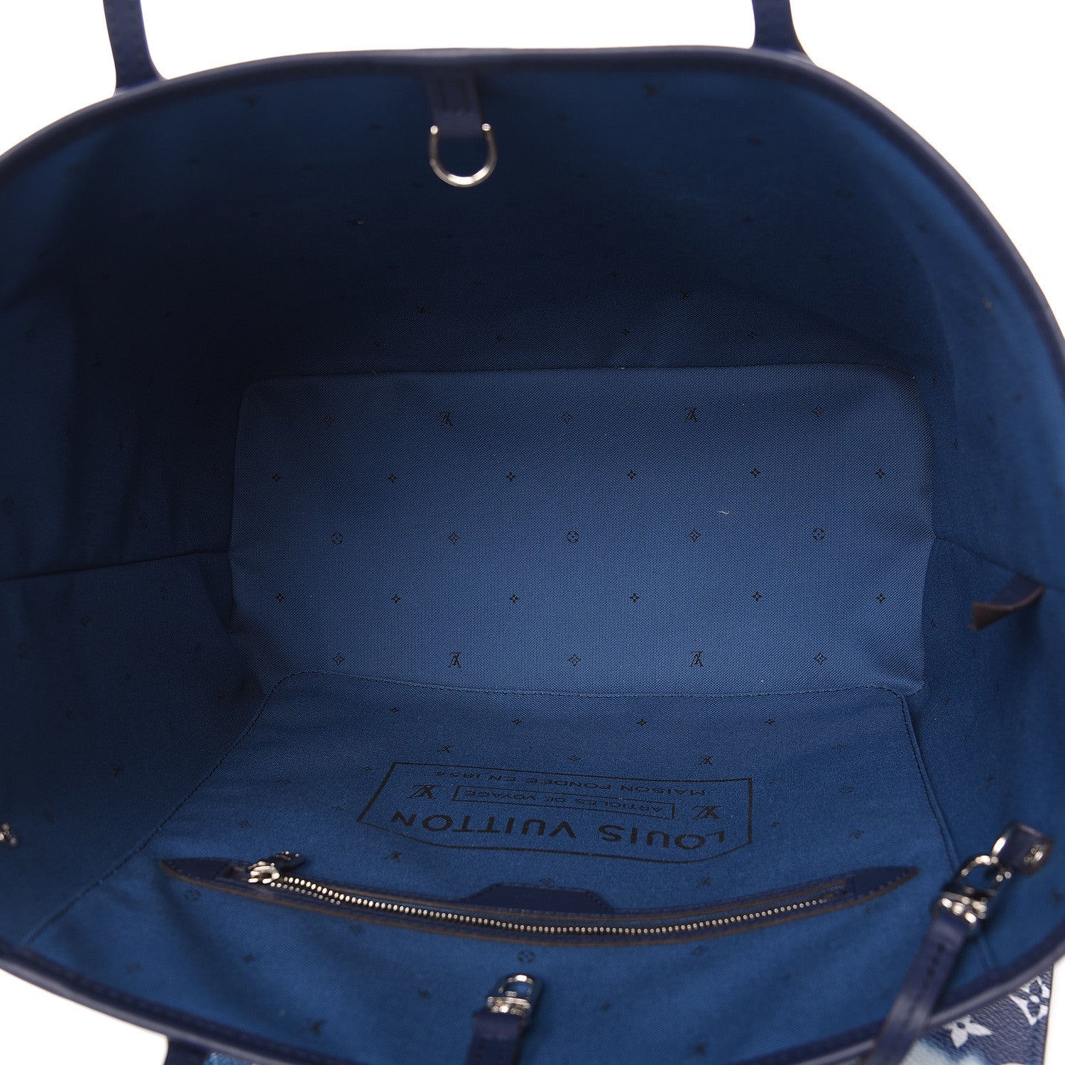 Louis Vuitton Monogram Escale Neverfull MM Blue 6 of 11