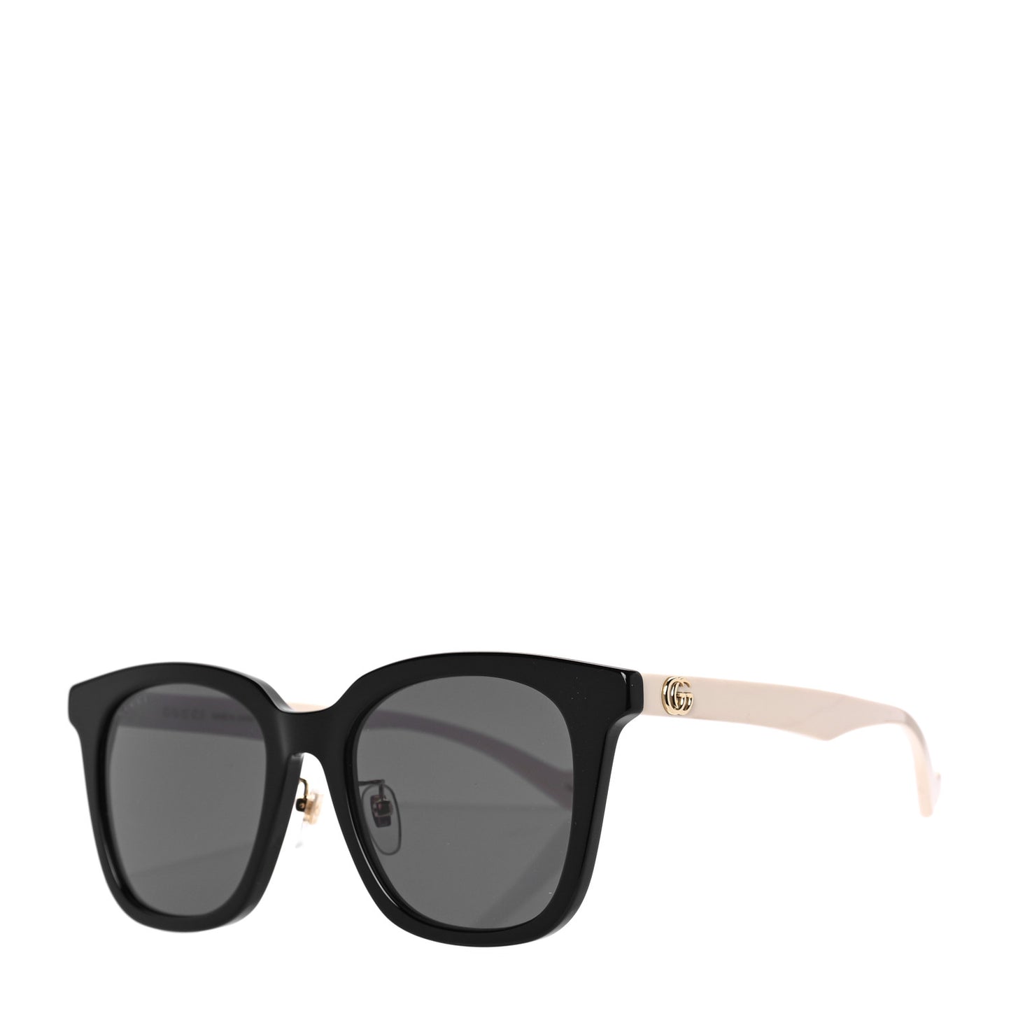 Acetate Square Frame Sunglasses GG1000SK Black White