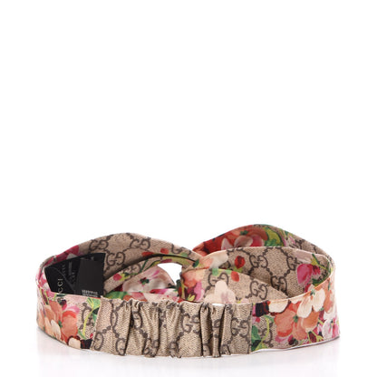Gucci Silk Monogram Blooms Print Headband Antique Rose 3 of 8