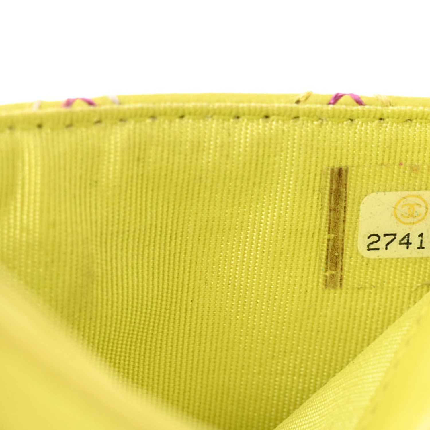 Chanel Lambskin Double Stitch Quilted Card Holder Light Green Light Blue 8 of 9