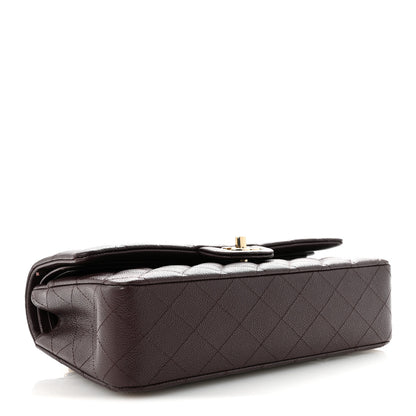 Chanel Caviar Quilted Medium Double Flap Dark Brown 4 of 11