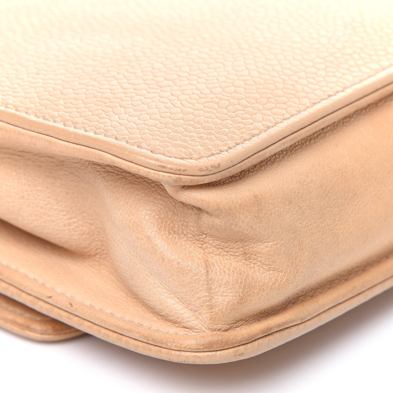 Chanel Caviar Timeless CC Wallet on Chain WOC Beige 18 of 22
