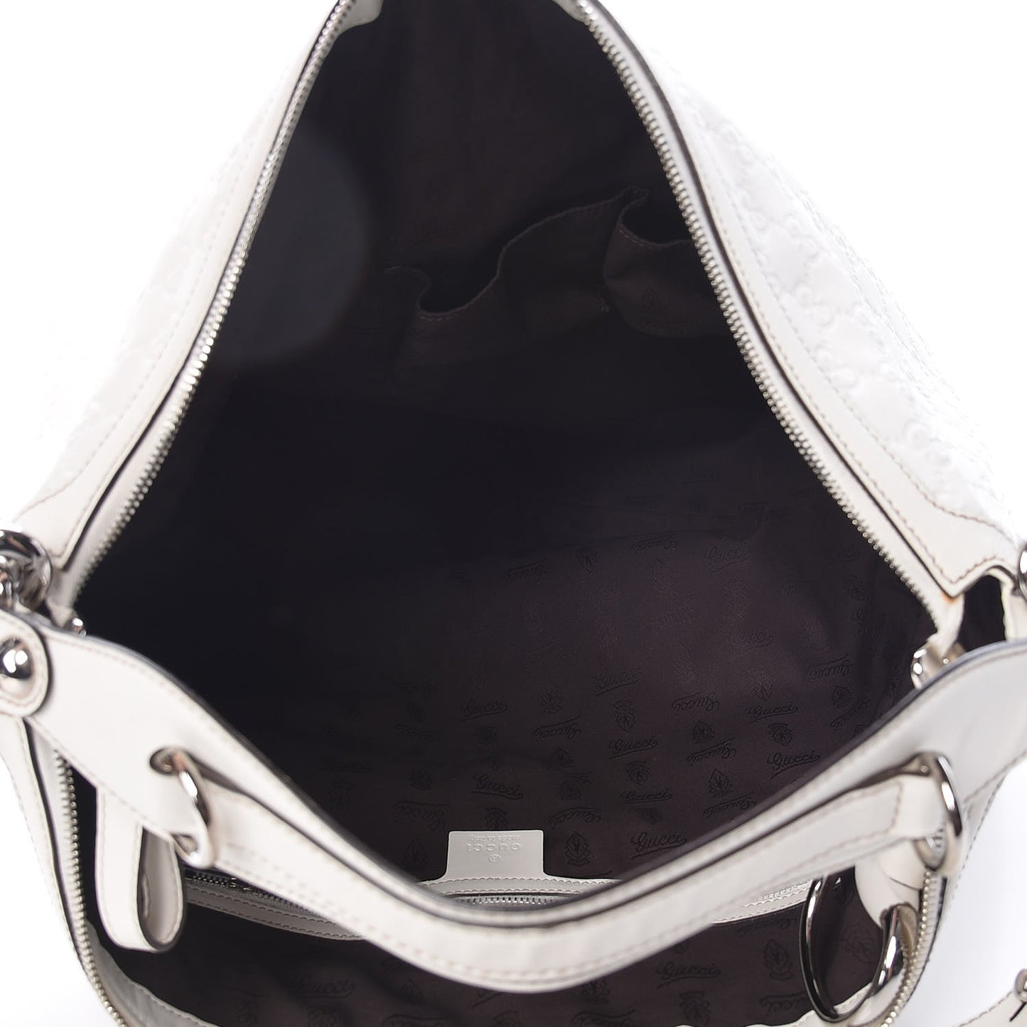 Guccissima Large Icon Bit Hobo Off White