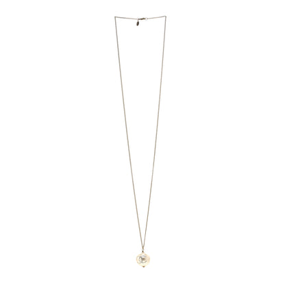 Chanel Pearl Crystal CC Pendant Necklace Gold 3 of 6