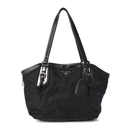 Prada Tessuto Nylon Zip Around Shoulder Bag Black 1 of 11