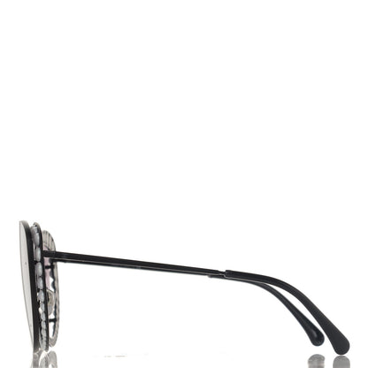 Chanel Acetate Metal Pearl Butterfly Sunglasses 4236-H Black 2 of 9