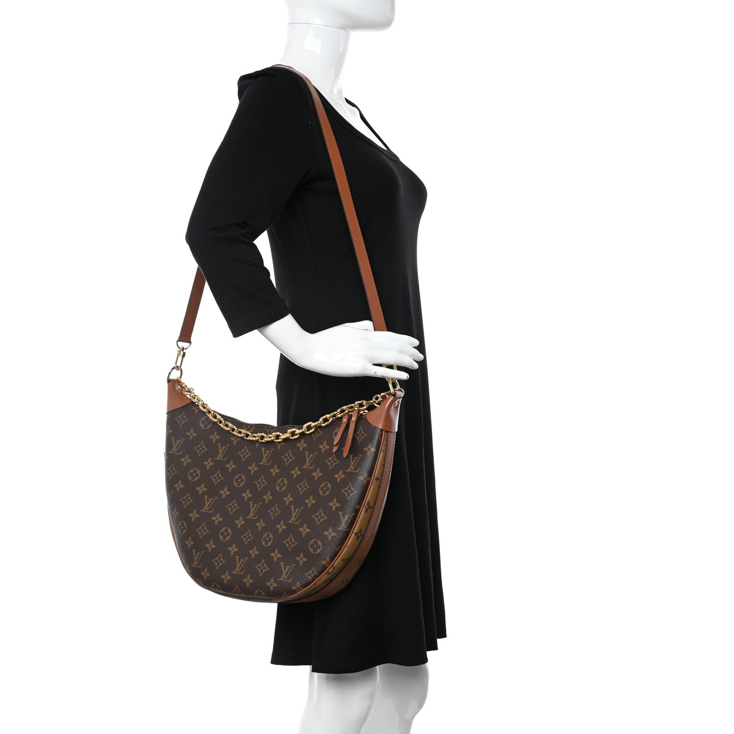 Louis Vuitton Reverse Monogram Loop Hobo 2 of 9