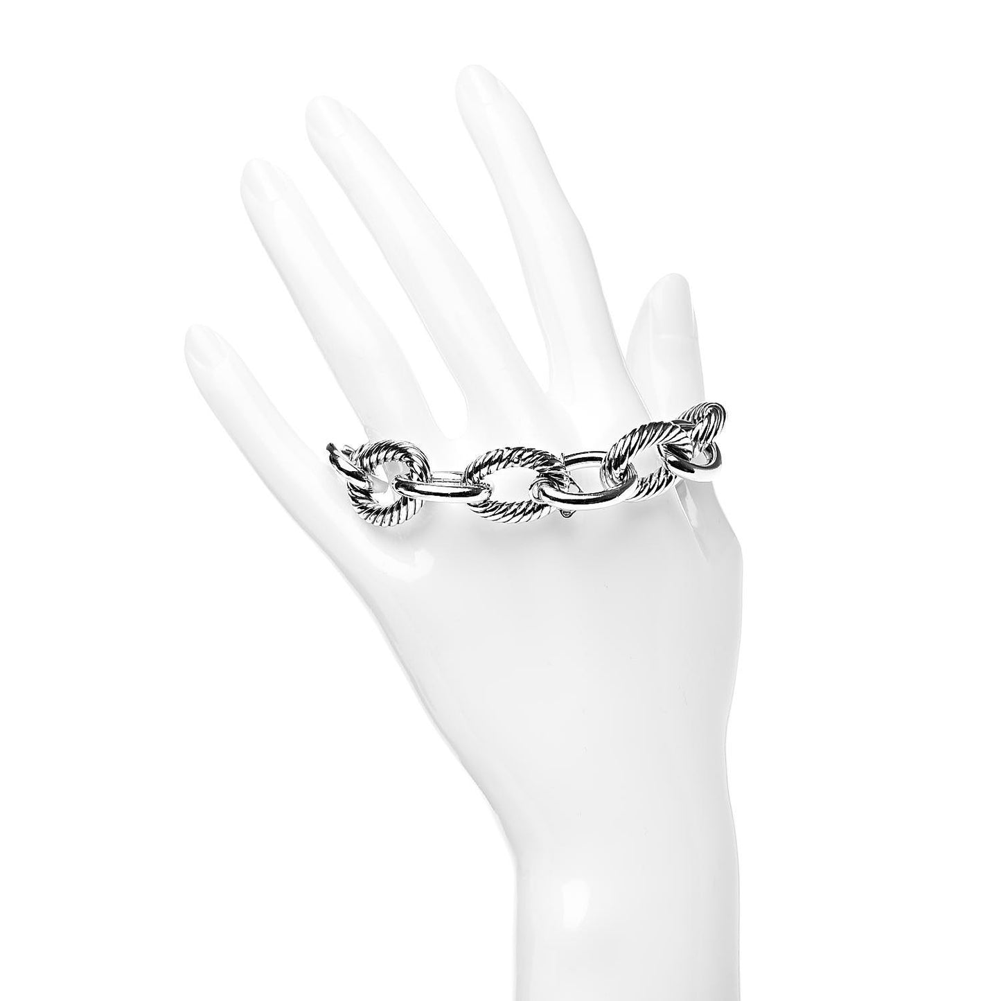Sterling Silver 17mm Extra Large Oval Link Bracelet