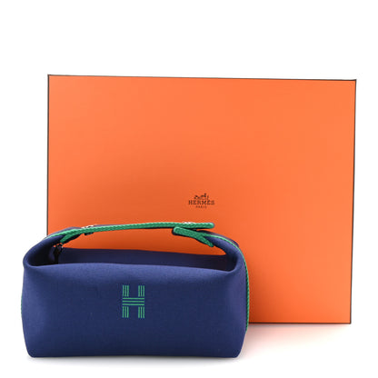 Hermes Canvas Small Bride-A-Brac Pouch Marine 7 of 7