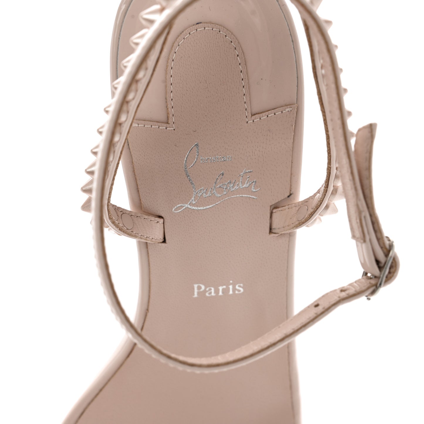 Calfskin So Me Spike 85 Wedge Sandals 38 Leche