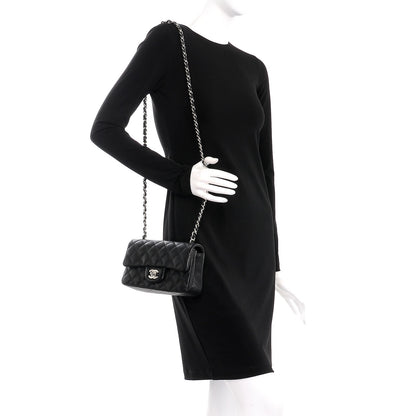 Chanel Caviar Quilted Mini Rectangular Flap Black 2 of 8
