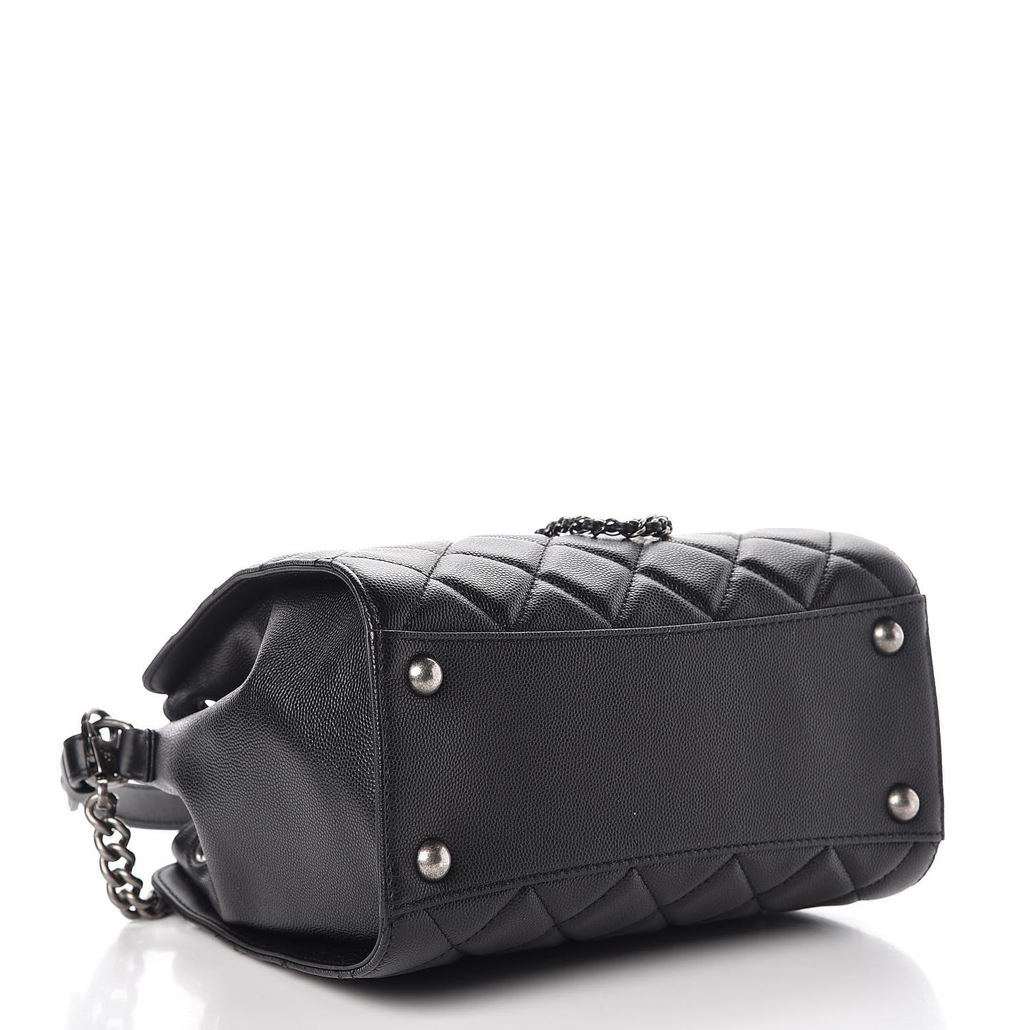 Chanel Caviar Quilted Small CC Bucket Bag Black 4 of 7