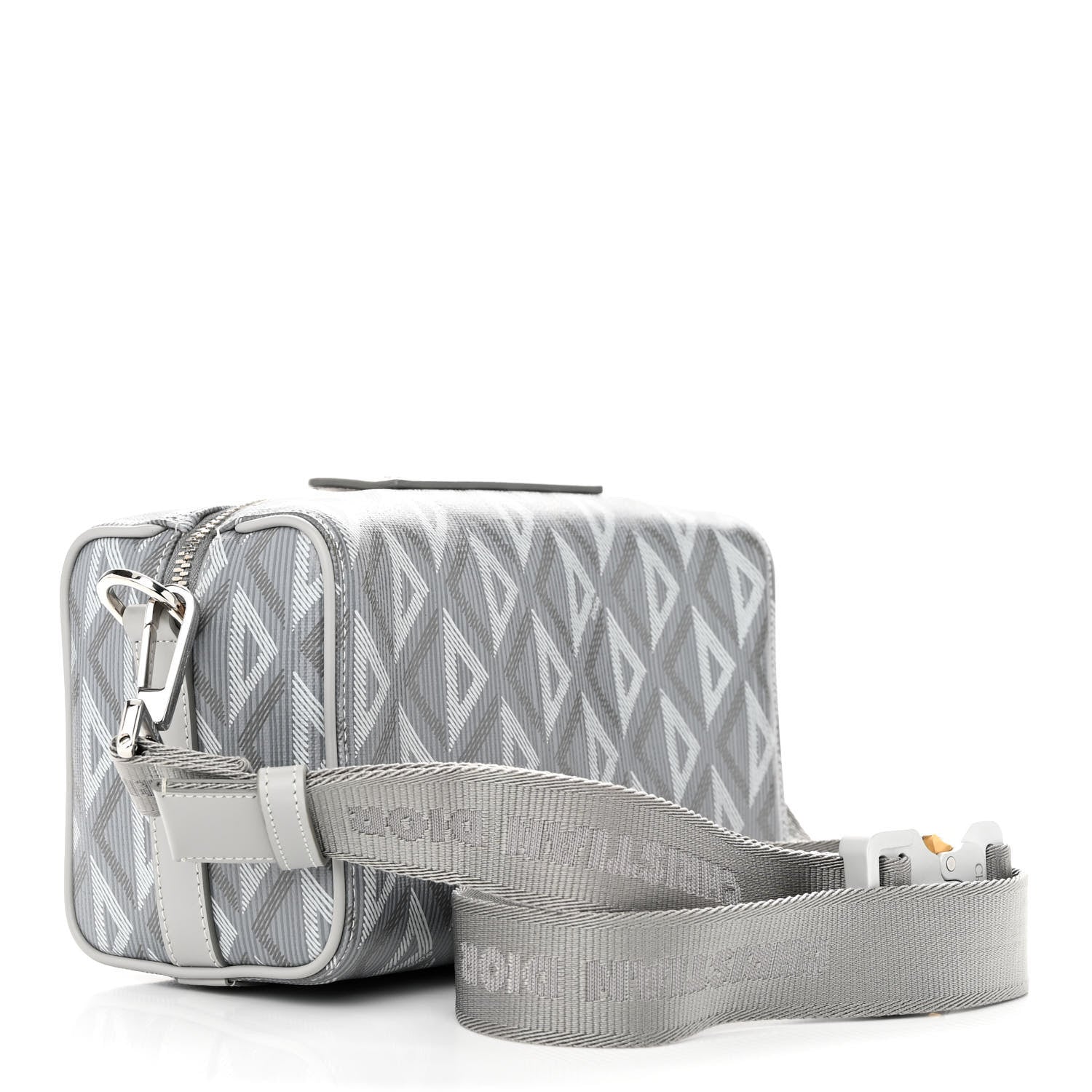 Christian Dior Coated Canvas CD Diamond Lingot 22 Bag Gray 3 of 12