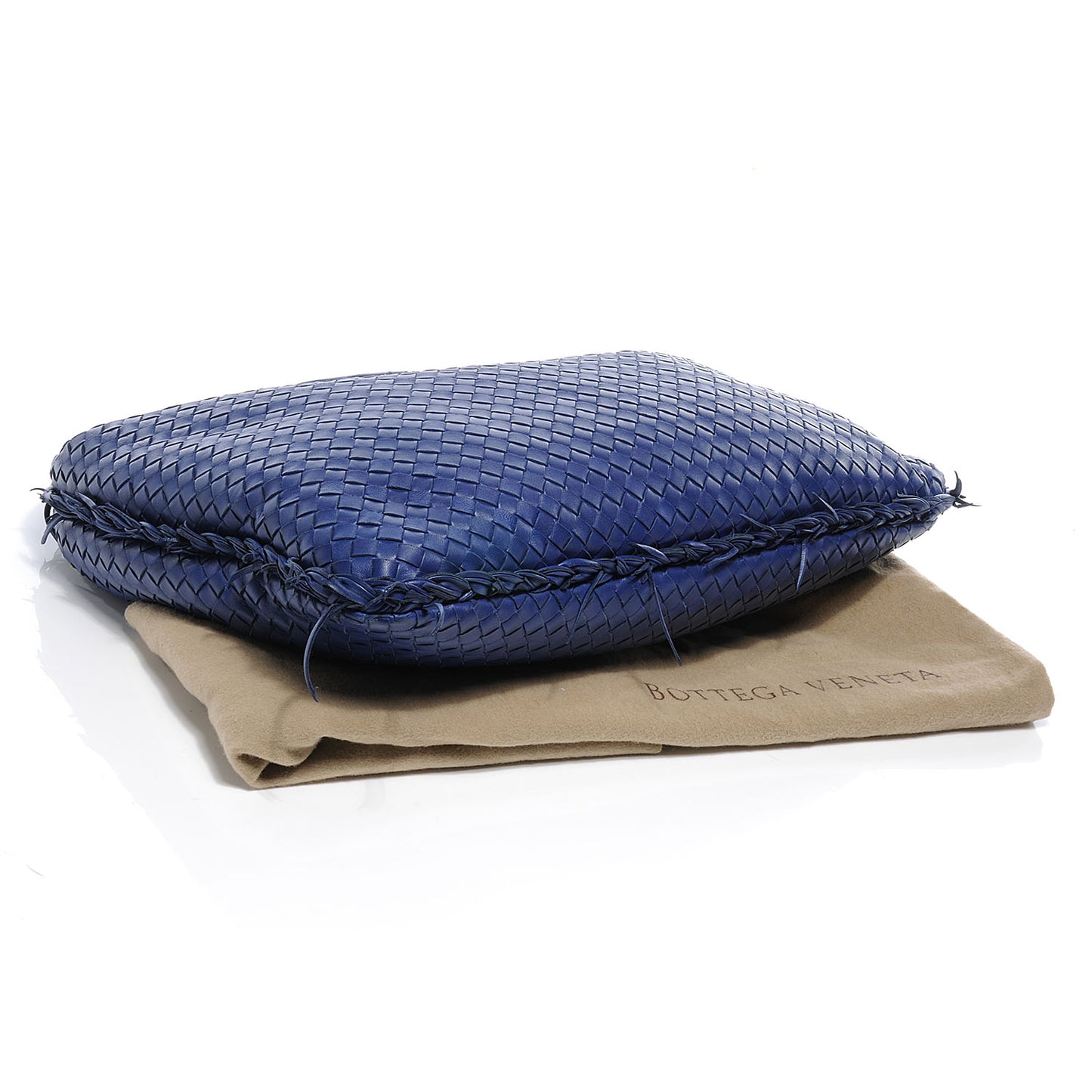 Nappa Intrecciato Fuzzy Maxi Veneta Hobo Sapphire