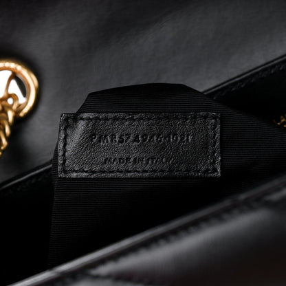 Saint Laurent Calfskin Y Quilted Monogram Medium Loulou Chain Satchel Black 8 of 10