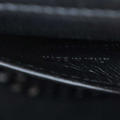 Saint Laurent Grain De Poudre Textured Mixed Matelasse Triquilt Small Monogram Monochrome Satchel Black 7 of 10