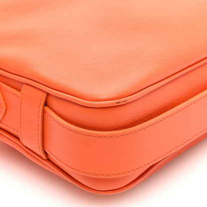 Celine Supple Calfskin Medium Romy Shoulder Bag Pop Orange 8 of 9