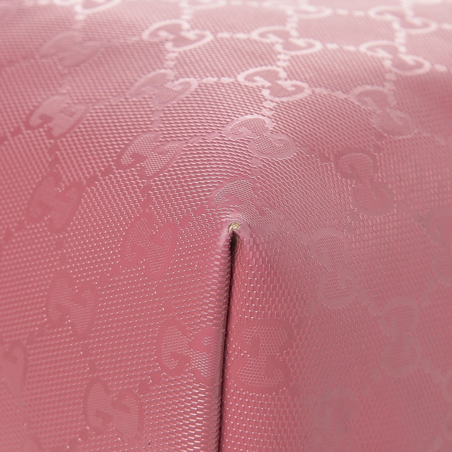 Gucci Imprime Monogram Medium Zippered Shopping Tote Rose Blush 14 of 15