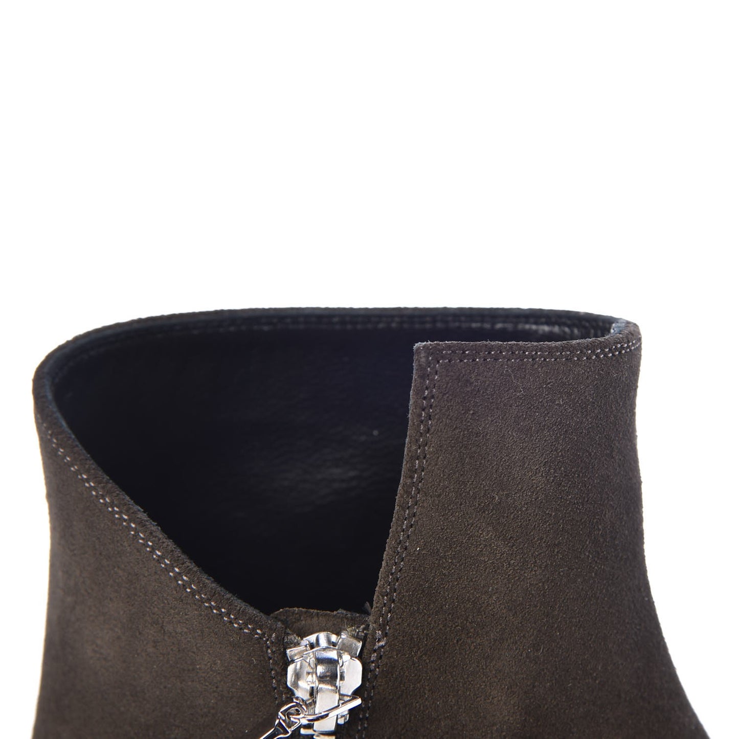 Suede Soho Niki 105 Zip Booties 35.5 Haunting Green