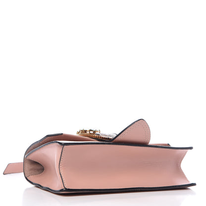 Miu Miu Goatskin Madras Soft Calfskin Crystal Embellished Shoulder Bag Orchidea 4 of 14