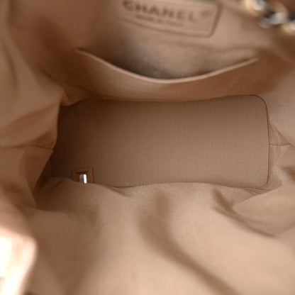 Chanel Iridescent Lambskin Calfskin Small Quilted Gabrielle Backpack Light Pink 5 of 11