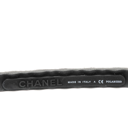 Chanel Aviator Polarized Sunglasses 4204-Q Black 4 of 7