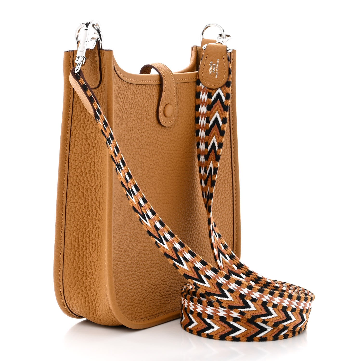 Hermes Taurillon Clemence Allegro Evelyne TPM Sesame 3 of 11