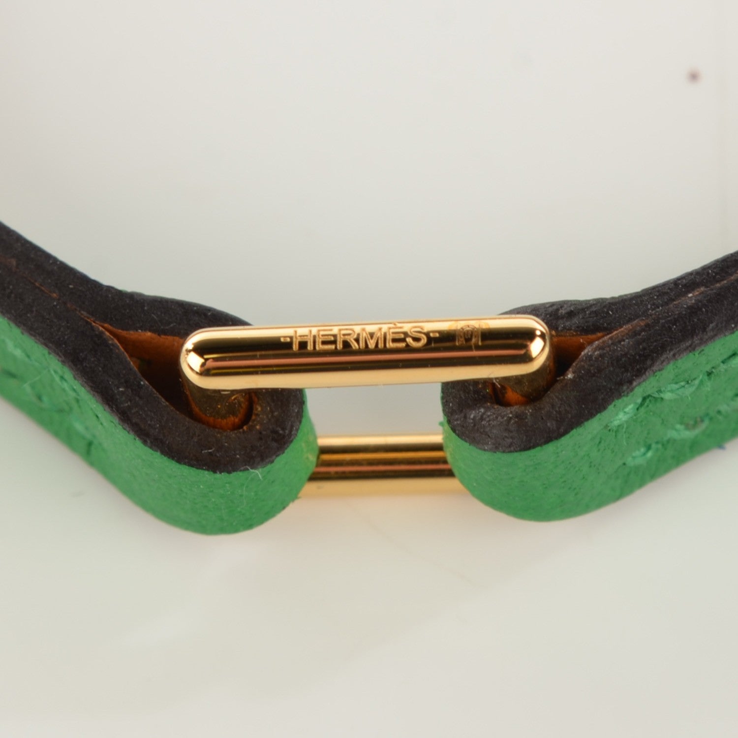 Hermes Chevre Mysore Micro Kelly Bracelet S Bambou 6 of 8