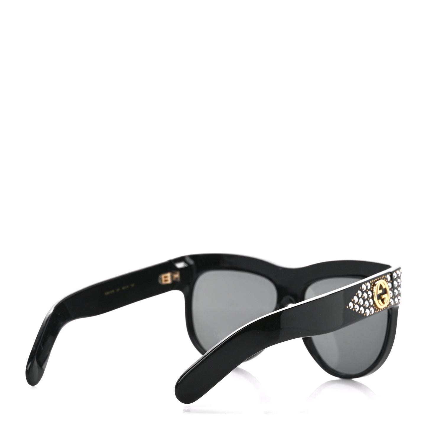 Acetate Crystal Sunglasses GG0147S Black