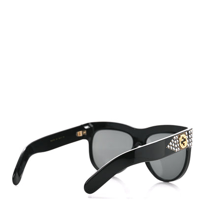 Gucci Acetate Crystal Sunglasses GG0147S Black 4 of 9